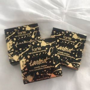 set of three tarteist metallic shadows